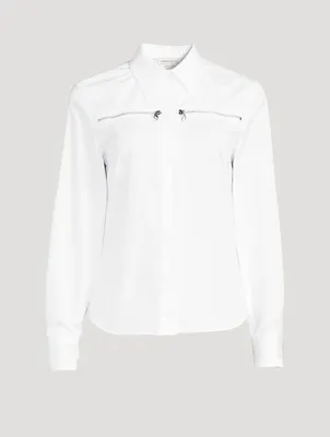 Zip Pocket Poplin Shirt