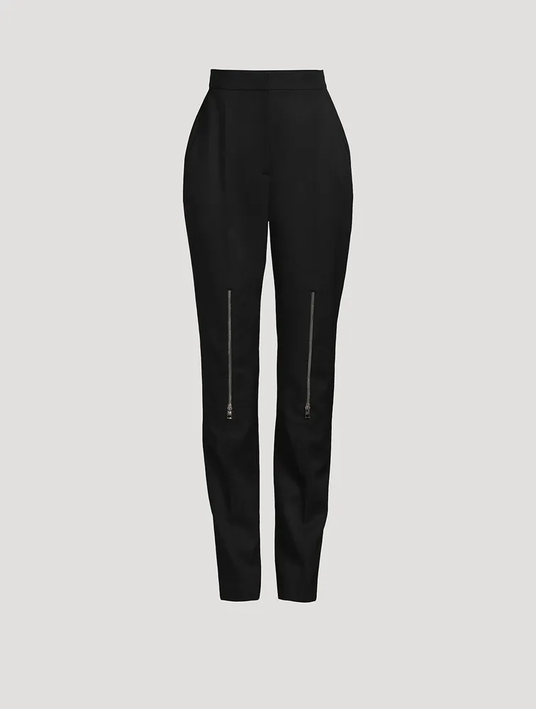 PATRICIA N4 50s tailored high waisted cigarette trousers Black  Dorian  Boutique