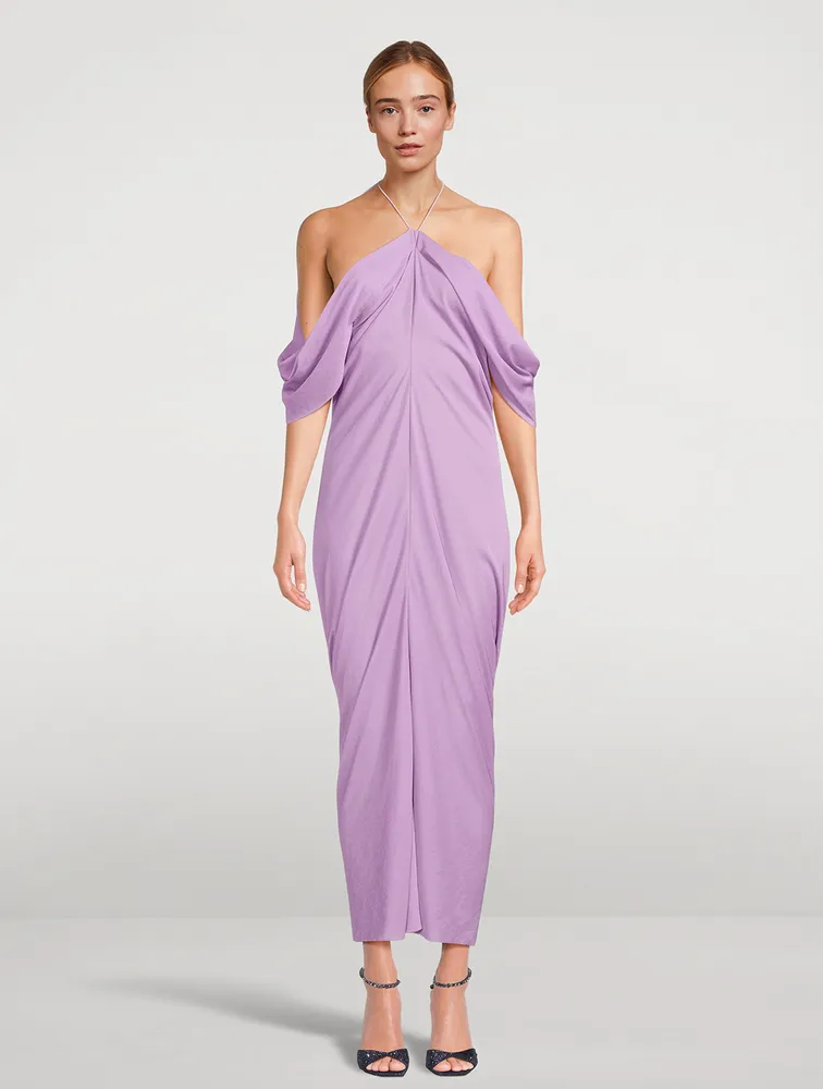 Off-The-Shoulder Midi Dress