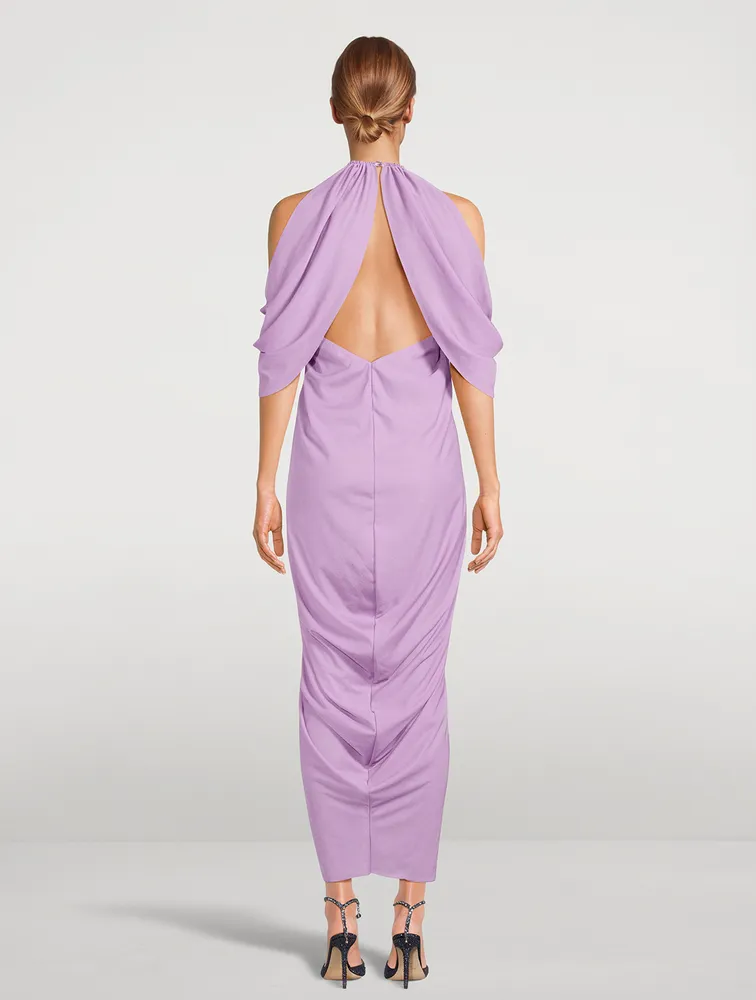 Off-The-Shoulder Midi Dress