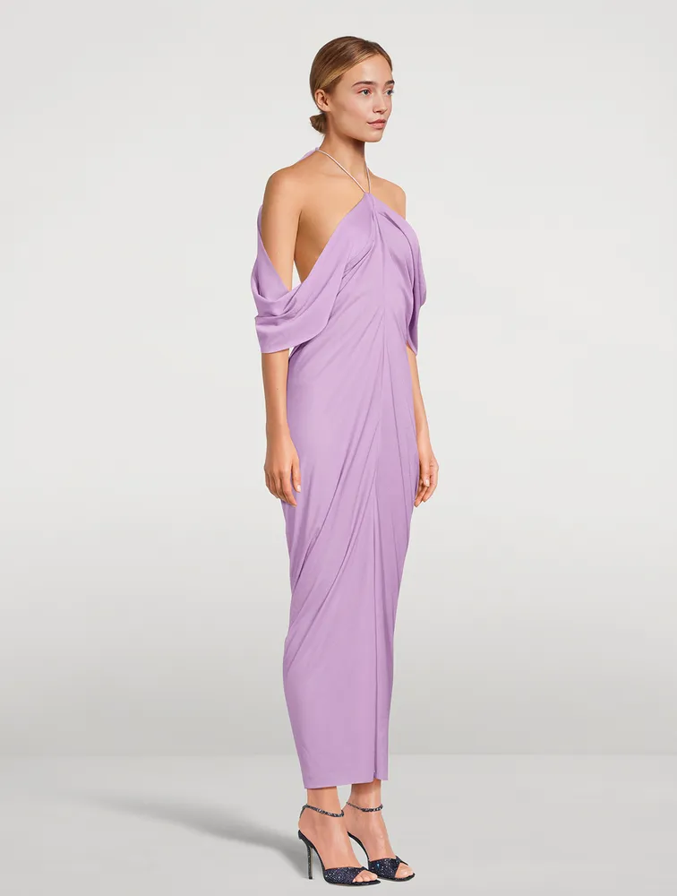 Off-The-Shoulder Midi Dress