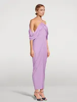 Off-The-Shoulder Midi Dress