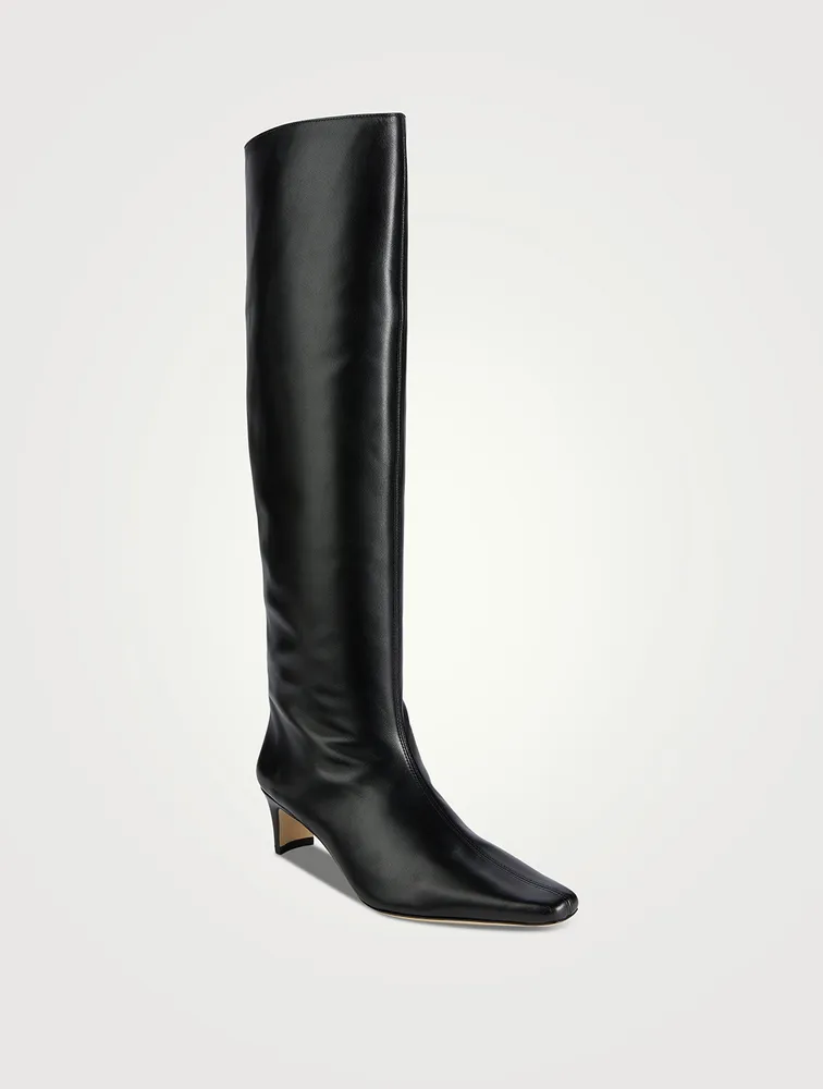 Wally Leather Knee-High Boots