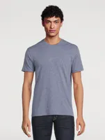 Cotton-Blend Melange T-Shirt