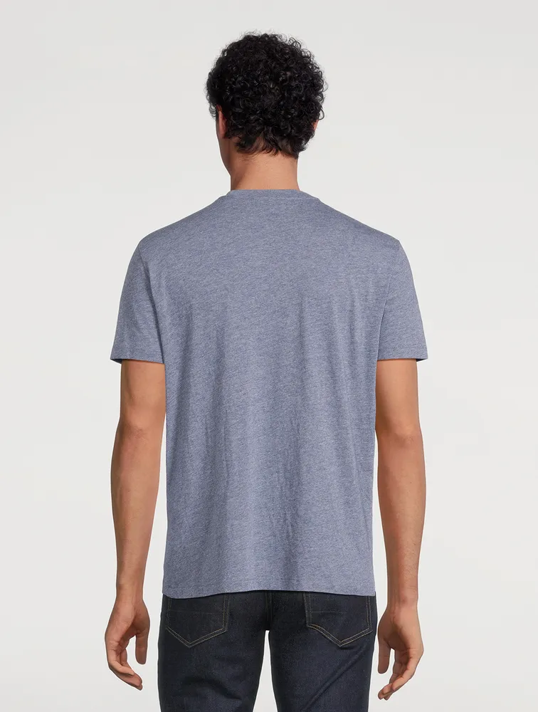 Cotton-Blend Melange T-Shirt