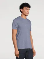 Cotton-Blend Melange T-Shirt