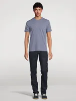 Cotton-Blend Melange T-Shirt