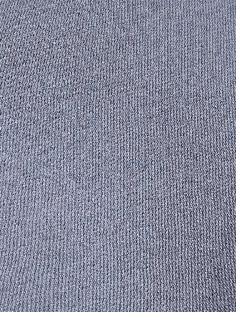 Cotton-Blend Melange T-Shirt