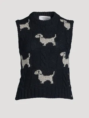 Hector Jacquard Wool And Mohair Sweater Vest