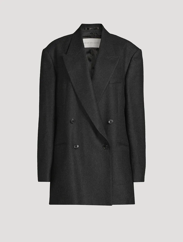 Bliss Double-Breasted Wool Blazer