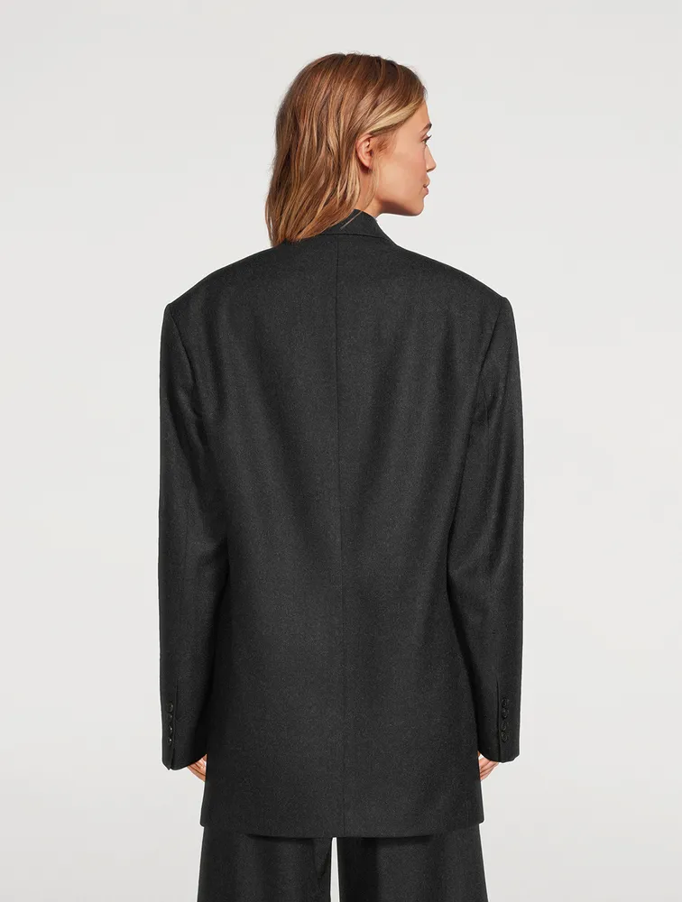 Bliss Double-Breasted Wool Blazer
