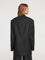 Bliss Double-Breasted Wool Blazer