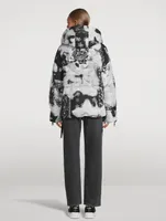 Puff Khris Velour Down Jacket In Bandana Print