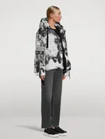 Puff Khris Velour Down Jacket In Bandana Print