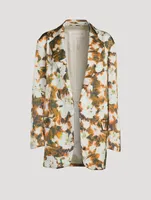 Blurs Oversized Blazer Floral Print