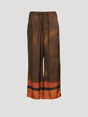 Puvis Printed Wide-Leg Trousers