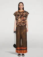 Puvis Printed Wide-Leg Trousers