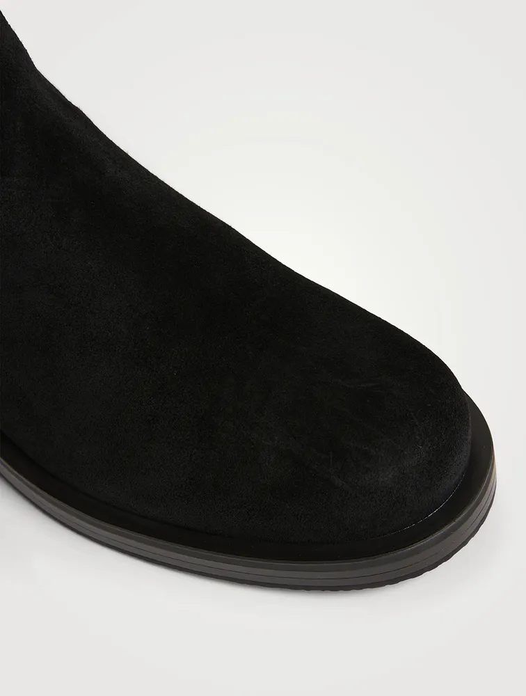 Bold Suede Ankle Boots