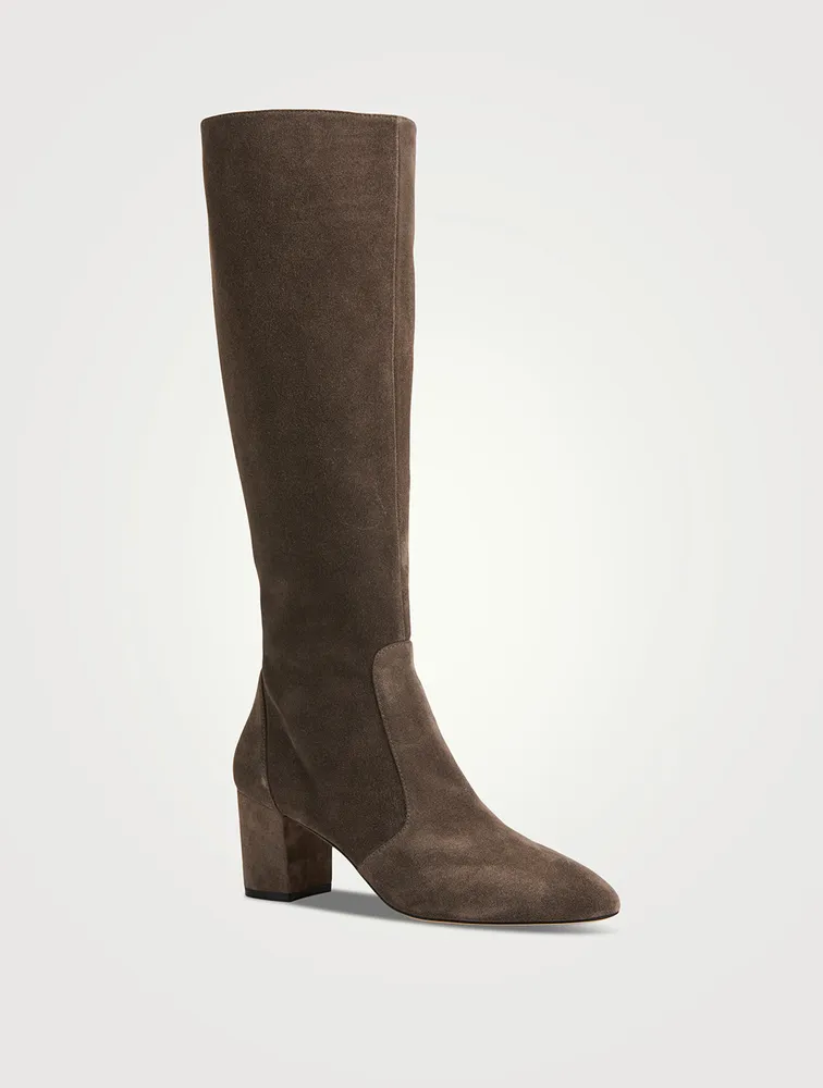 Yuliana Suede Knee-High Boots