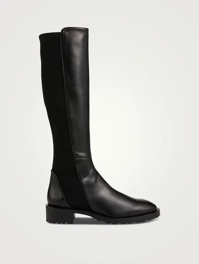 5050 Lug-Sole Leather Knee-High Boots