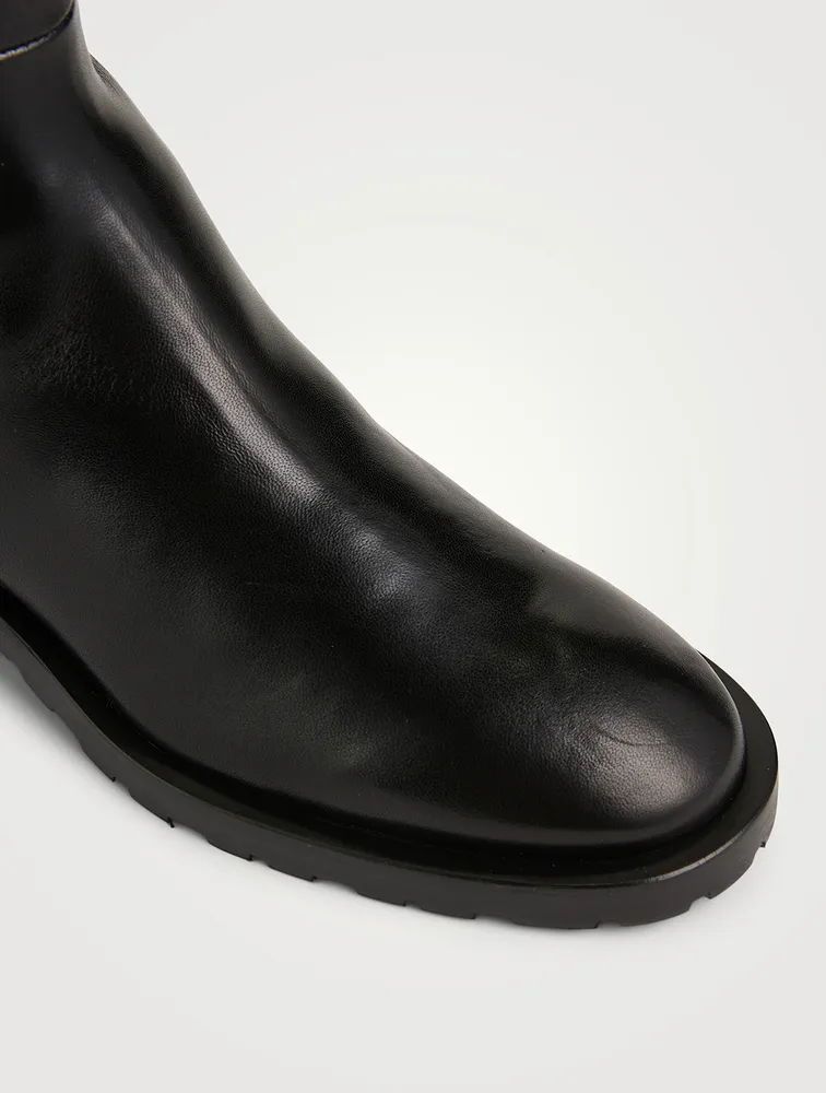 5050 Lug-Sole Leather Knee-High Boots