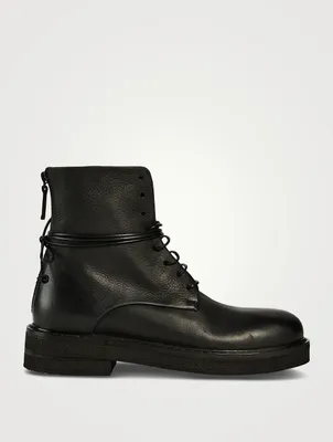 Parrucca Leather Combat Boots