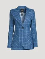 Birkin Blazer Plaid Print