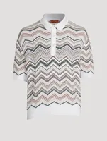 Cotton And Nylon Polo Shirt