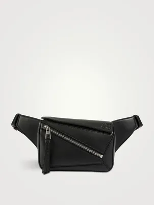 Mini Puzzle Leather Belt Bag