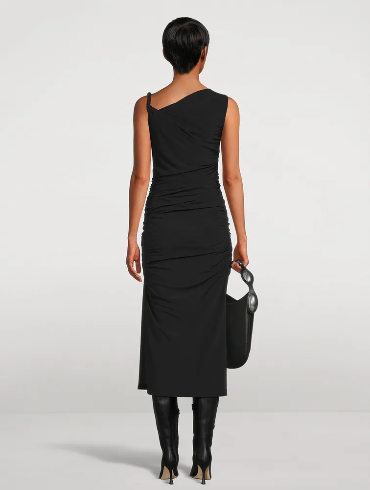 Twisted Asymmetric Maxi Dress