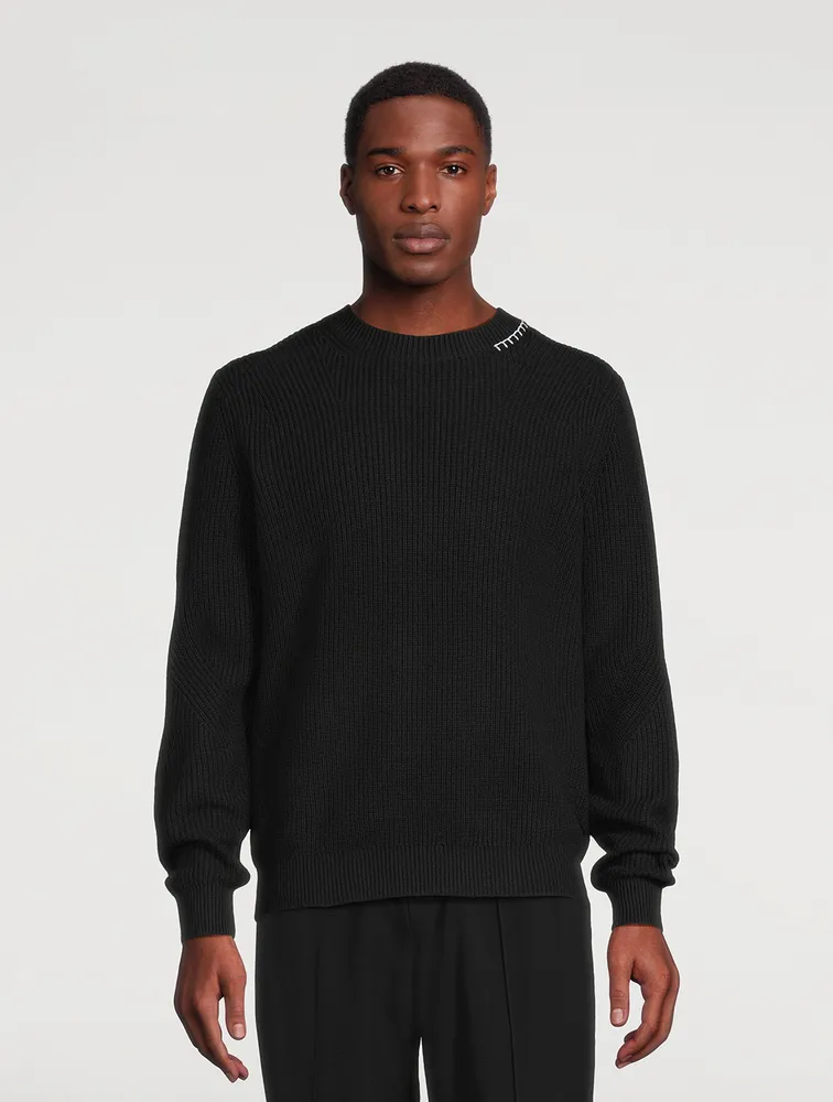 Wool-Blend Crewneck Sweater