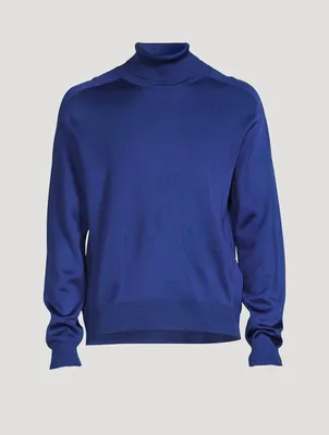 Silk-Blend Turtleneck Sweater