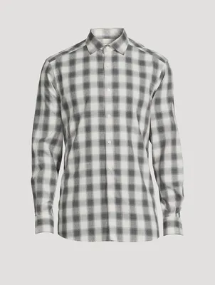Cotton Shirt Check Print