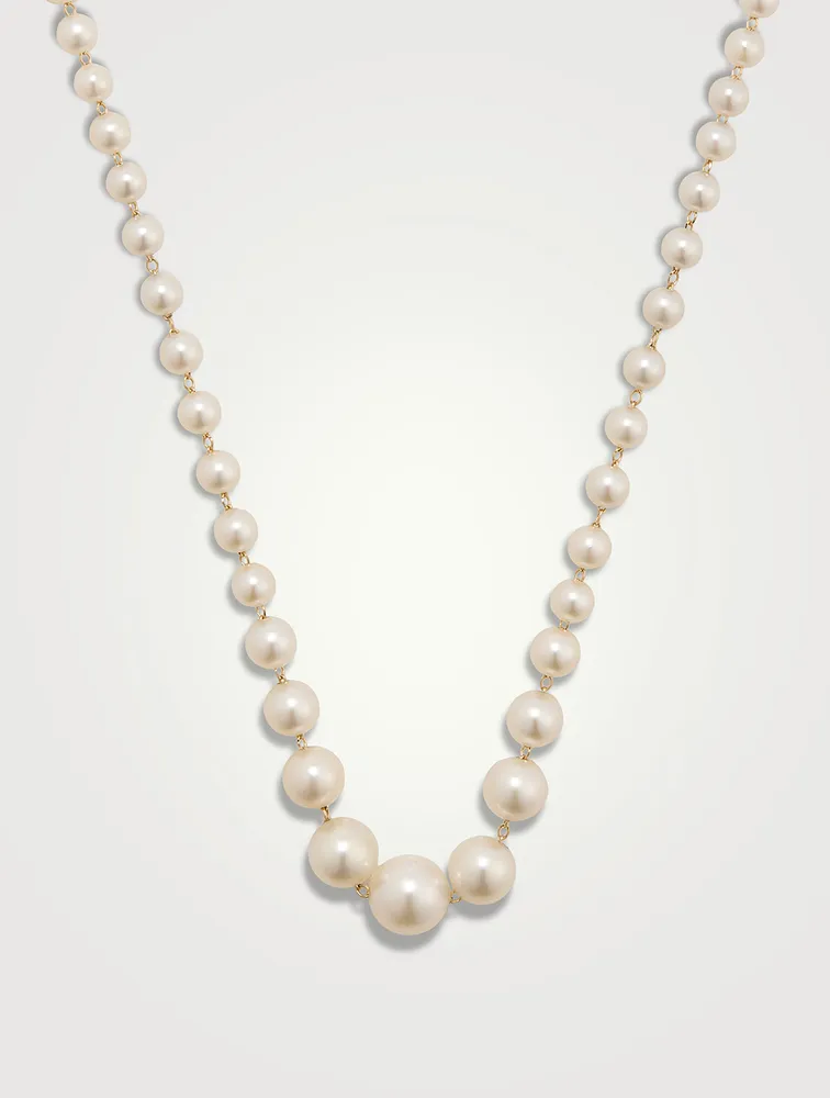 14K Gold Pearl Necklace