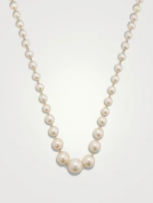 14K Gold Pearl Necklace