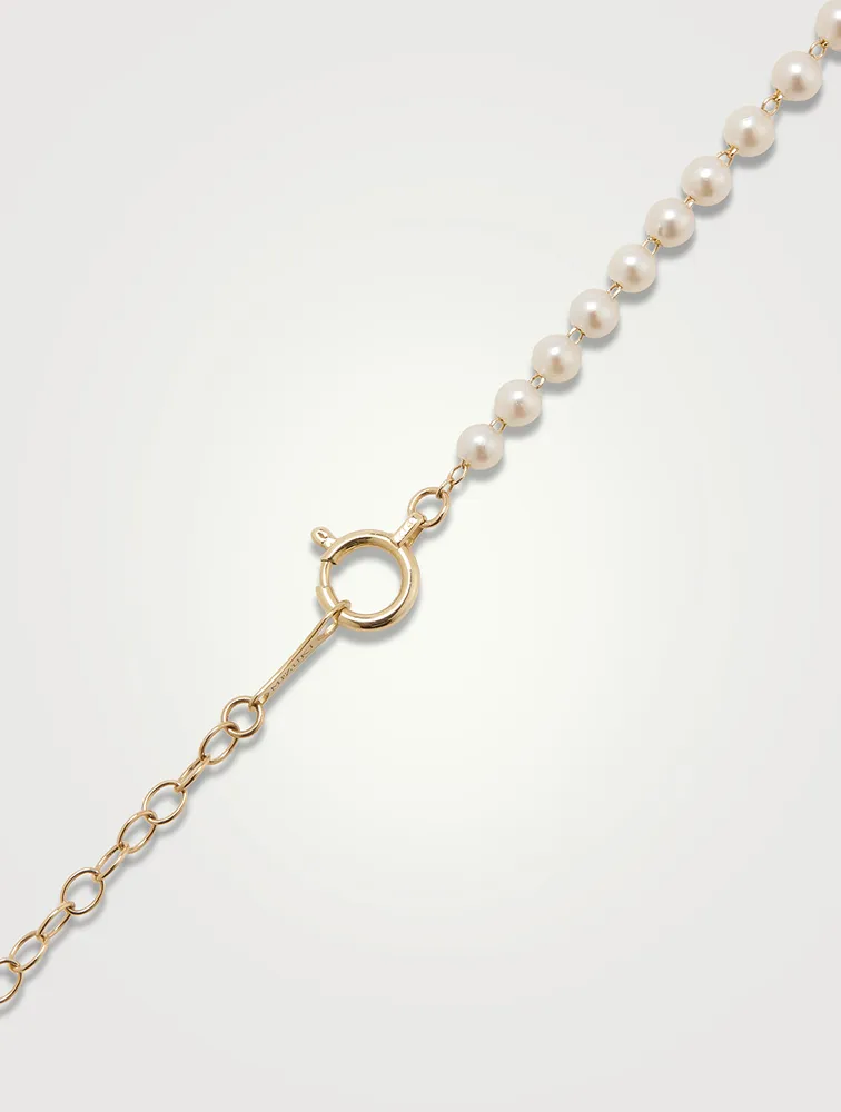 14K Gold Pearl Necklace