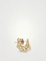 14K Gold Crawler Earrings With Diamonds