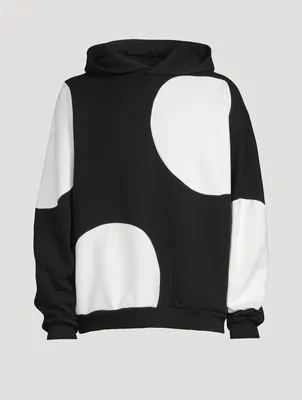 Large Dot Cotton Hoodie