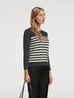 Stripe Jacquard Sweater