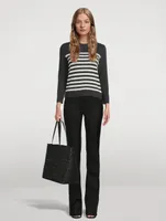 Stripe Jacquard Sweater