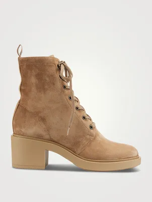 Foster Suede Combat Boots