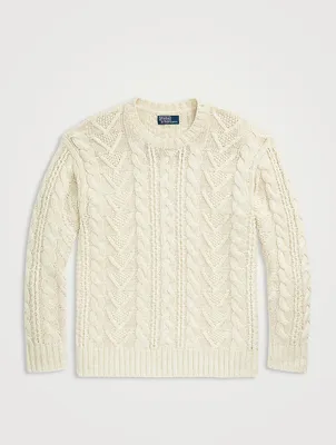 Cotton And Cashmere Fisherman Sweater