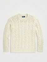 Cotton And Cashmere Fisherman Sweater