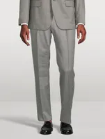 Pleated Wool Suit Pants