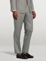 Pleated Wool Suit Pants