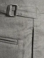 Pleated Wool Suit Pants