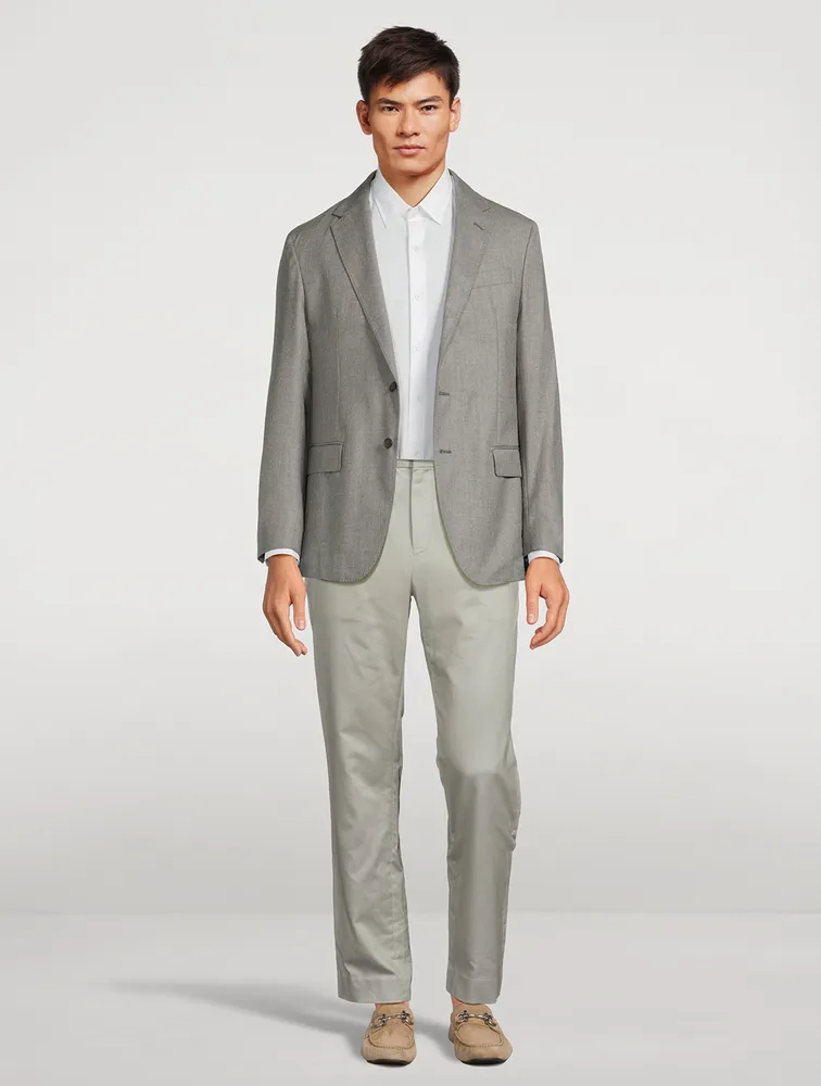 Soft Wool Suit Jacket