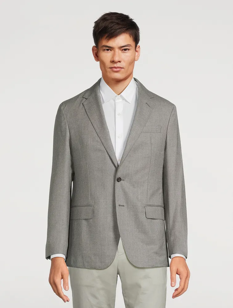 Soft Wool Suit Jacket