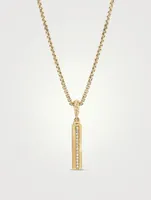 Barrel Amulet In 18k Yellow Gold With Pavé Diamonds