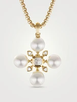 Renaissance Pearl Pendant With 18k Yellow Gold And Diamonds